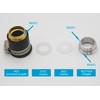IEUYO Brass Faucet Diverter Valve with Aerator for Hand Held