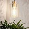 MAYNA 1-Pack Brushed Nickel Ceiling Light Fixture, Simple Silver Mini