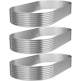 BTDVR 3 PCS Galvanized Raised Garden Bed Outdoor, Metal Raised Beds for Vegetables, Above Ground Garden Box for Flower, Steel Garden Bed for Gardening