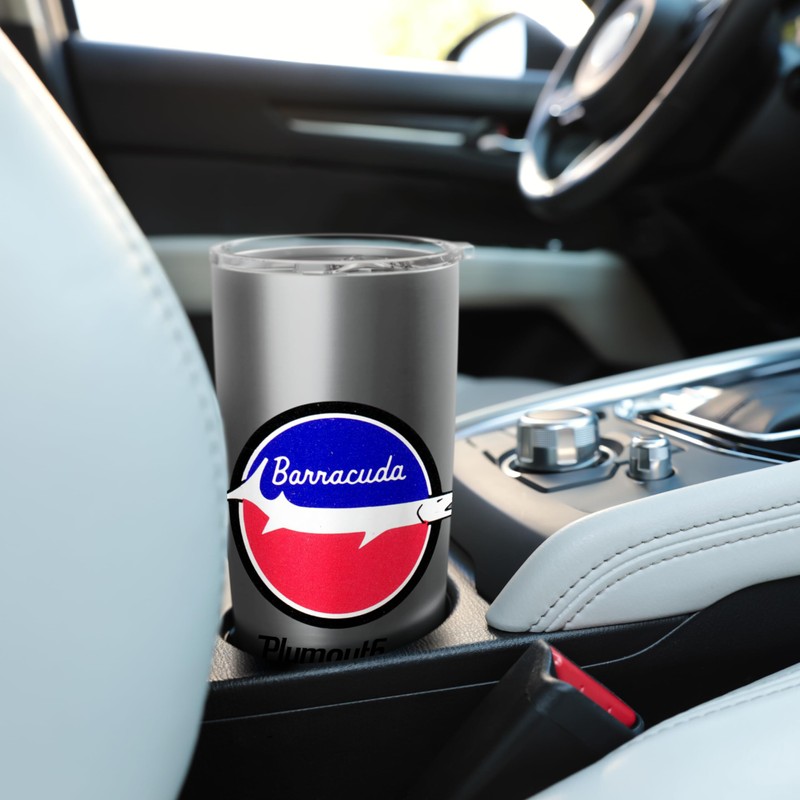 Plymouth Barracuda Logo Stainless Steel Insulated Tumbler