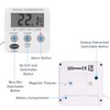 Brannan Calibrated Digital Fridge Freezer Thermometer With Probe and 2