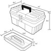 Akro-Mils 09514 ProBox 14-Inch Plastic Toolbox for Tools, Hobby or
