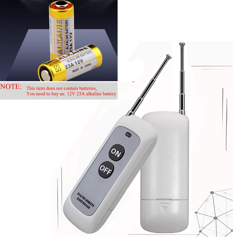 Wireless Light Switch and Receiver Kit, 30A High Power, No