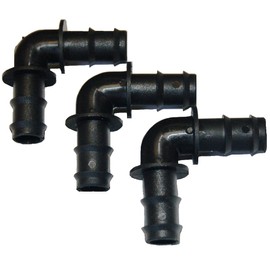 Agralan AS33 Soaker Hose Elbow Connectors (Pack of 3)