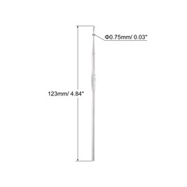 uxcell Stainless Steel Crochet Hook 0.75mm US Size 14 Knitting Needles for DIY Craft Yarn 10Pcs