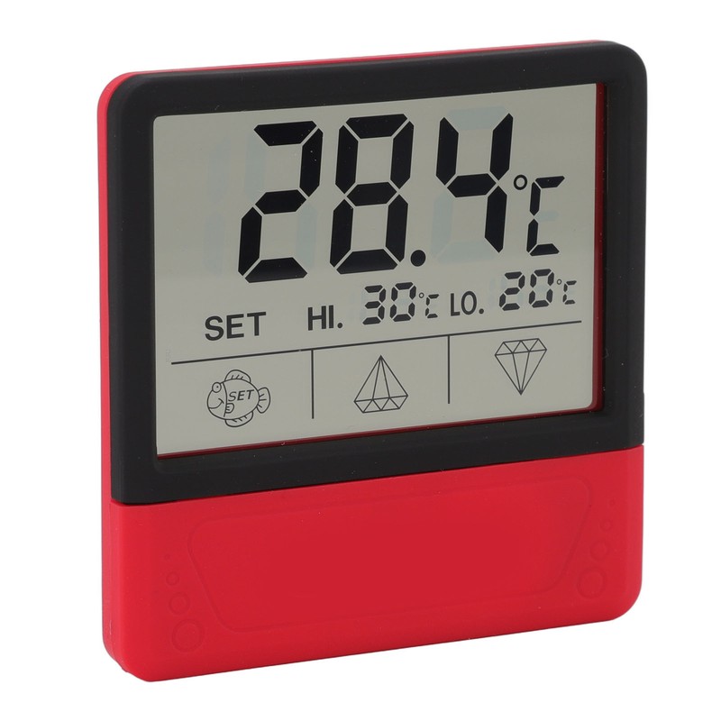 Digital Aquarium Thermometer High Accuracy High Temperature Alarm LED Fish