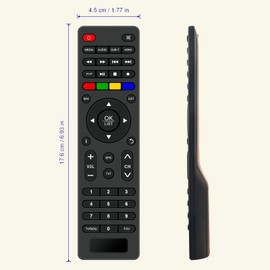 Replacement Remote Control, Fit for XORO HRT 8770 Twin, XORO HRT 8772 HDD, XORO HRM 7670 Twin, XORO HRT 8730, XORO HRT 8770 Twin, XORO HRT 8772 HDD, DVB-T2 HD, DVB-C, HEVC H.265, Irr deto, freenet TV