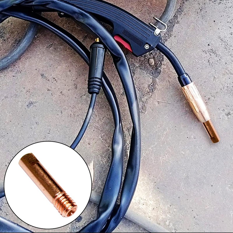 30 Pcs Copper Contact Tips Welding Contact Tips 0.8 MM