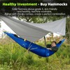 CROSSHIP Camping Hammock with Mosquito Net, 2 Person Hammock Tent,