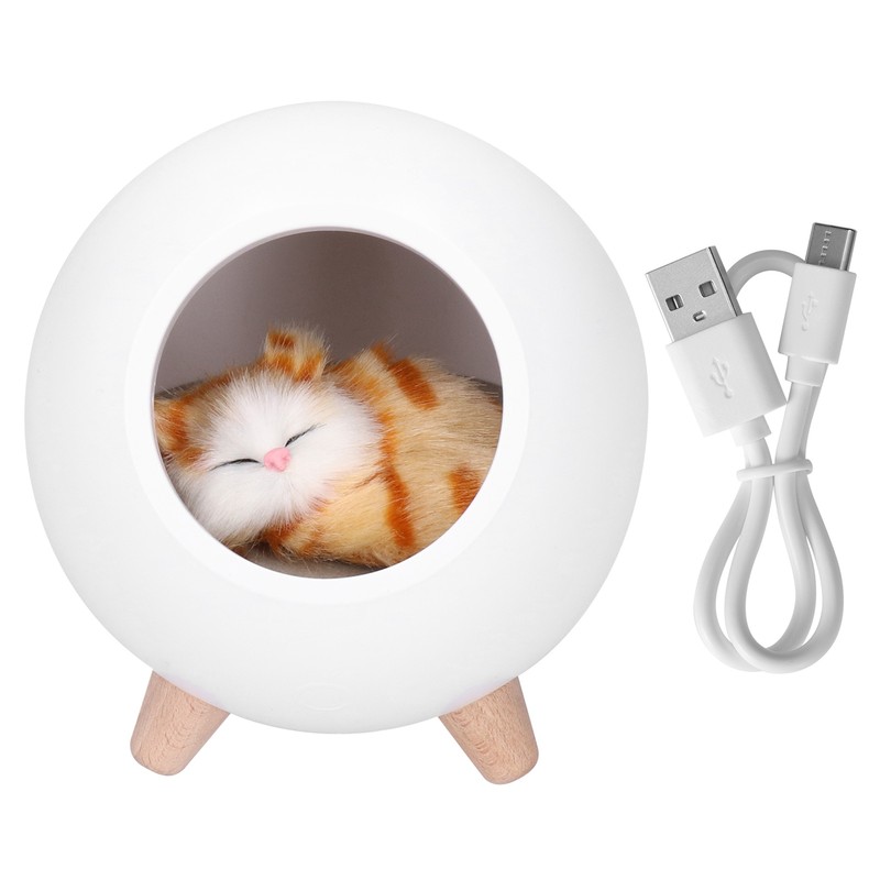 LED Night Light USB Charging Cute Pet House Touch Dimming