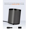 CableCreation 6 Feet 18 AWG Angled 2-Slot Non-Polarized Angle Power