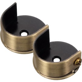 Yerleomit 2 pieces curtain rod bracket, curtain rod, bracket, alloy curtain rod, bracket, round tube bracket, curtain rod holder, curtain rods, accessories, 28 mm