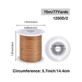 Extra Strong Upholstery Thread Repair Sewing Kit,Polyester Thread for Sewing with 7 Size Sewing Needles for Furniture,Leather&Canvas Stitching,70m/Spool,Brown