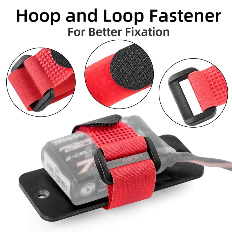 GLOBACT Carbon Fiber RC LCG Chassis Battery Tray ESC Receiver