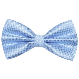 DonDon Men's Bow Tie 12 x 6 cm with Hook Fastener and Adjustable Size for Special Occasions -