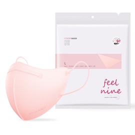 Philnine Light Fit 2D Health Mask Large KF94, 25-Pack, 1 Pack, Coral Pink / 필나인 라이트핏 투디 보건용 마스크 대형 KF94, 25매입, 1개, 코랄핑크