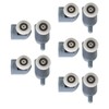 10pcs Shower Door Rollers Quiet Replacement Top Bottom Glass Door