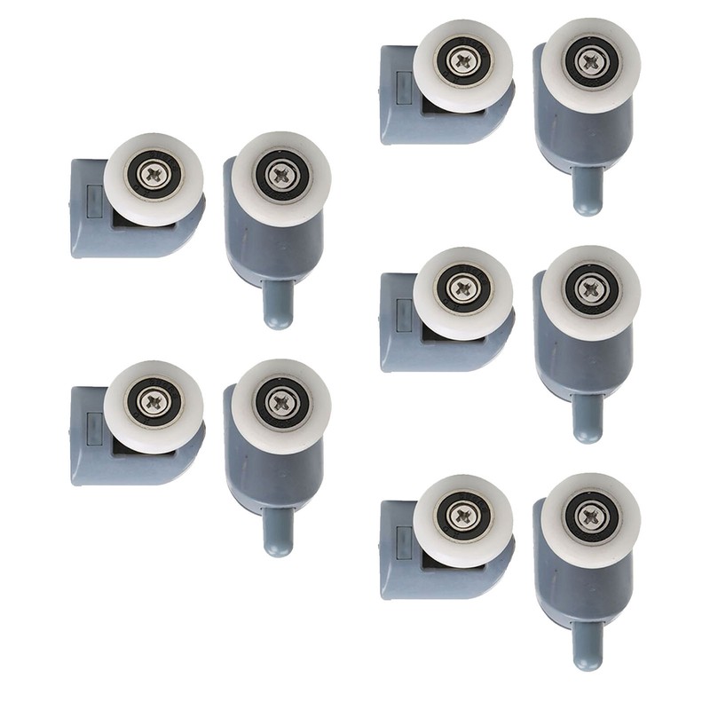 10pcs Shower Door Rollers Quiet Replacement Top Bottom Glass Door
