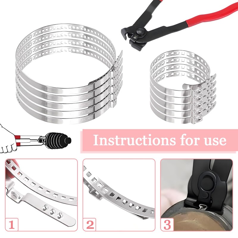 VBGURR CV Boot Clamp Pliers Carbon Steel CV Boot Tool