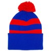 Crystal Palace Fans Blue and Red Striped Retro Bobble Hat