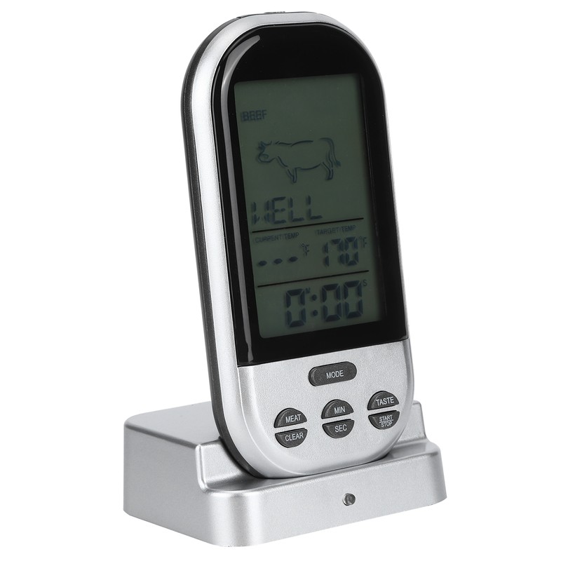 Wireless Electronic Digital Food Meat Thermometer with Probe for Grilling