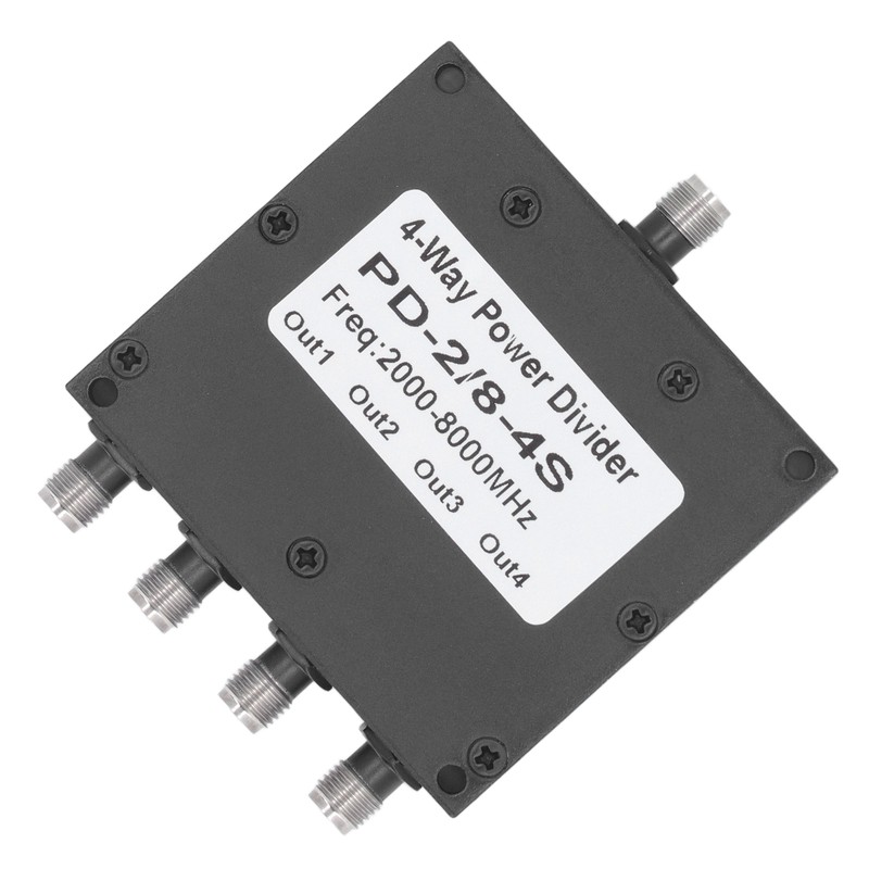 SMA Microstrip Power Splitter Combiner 2‑8GHz Stainless Steel 4 Way