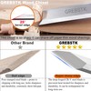 GREBSTK 4PCS Wood Chisel Set, Burr-Free CR-V Steel Beveled Blades,