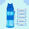 Sigdio Drinking Bottle for Children with Straw BPA Free Children's