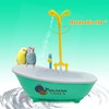 MUYG Parrot Automatic Bathtub with Shower, Cute Durable Bird Bath