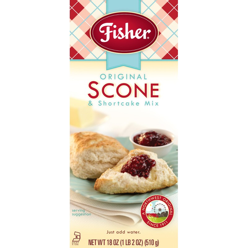 Fisher Original Fair Scone & Shortcake Mix, 18 Ounces (Pack