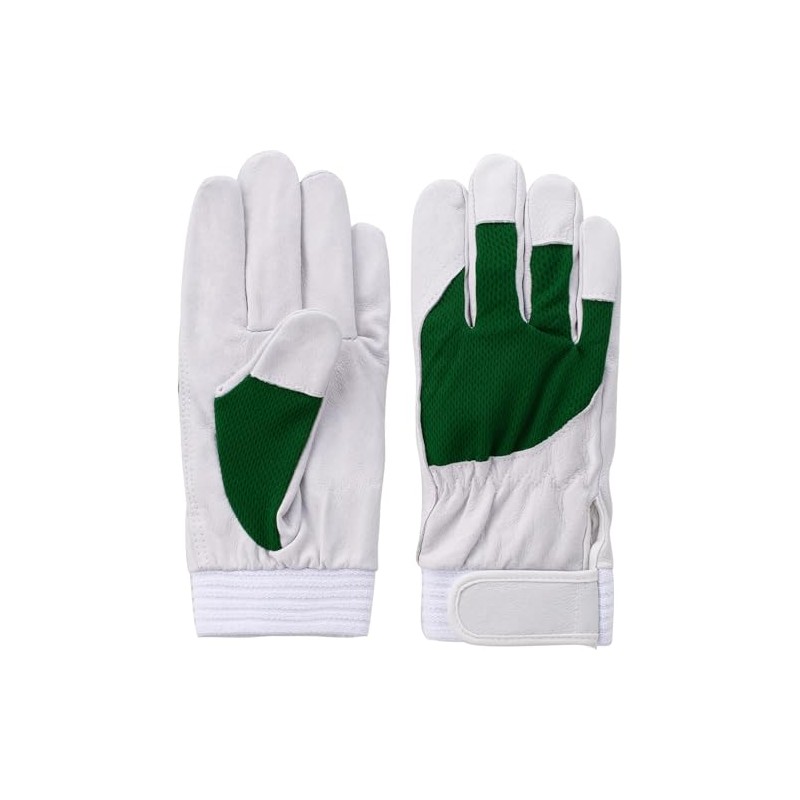 Fuji Gloves F-505 Green L 5888 Pig Genuine Leather Gloves