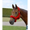 Rhinegold Fur Trim Headcollar - Extra Full - Red