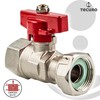 tecuro Ball Valve with Union Nut Rp 3/4 Inch x
