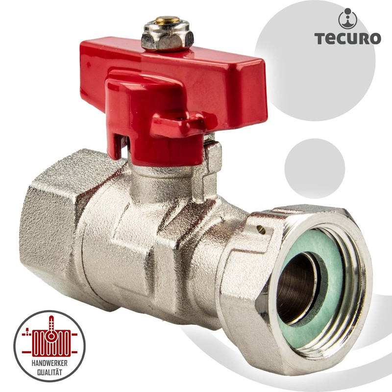 tecuro Ball Valve with Union Nut Rp 3/4 Inch x