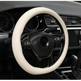 Universal Steering Wheel Cover 14.5-15 Inch, Beige