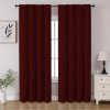 CUCRAF Burgundy Red Blackout Curtains 52X84 Pack Of 2 Thermal