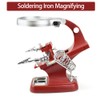 Welding Magnifier Third Hand LED Lamp Stand, Magnifying Glasses Soldering