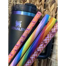 amber.orchid951 12” Rainbow STRiPED-Bow/Co