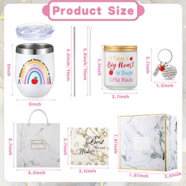 Nuenen Teacher Gifts Set for Women Christmas Teacher Appreciation Gifts from Student Teacher Tumbler Gifts Basket for Women End of Year Last or First Day Christmas Holiday Birthday Teacher Gifts