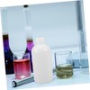 Ipetboom 2pcs Plastic Narrow Mouth Reagent Bottles Graduated Liquid Storage