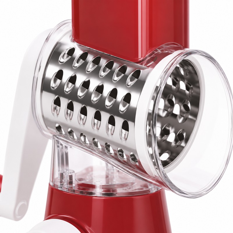 Rotary Vegetable Slicer for Meal Prep – Manual Drum Grater