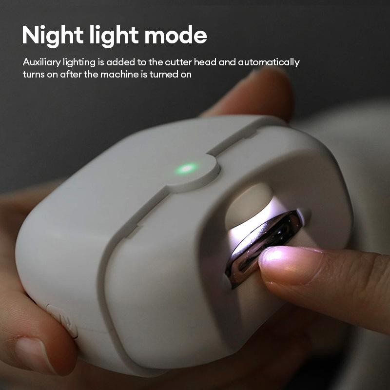 PAXA Electric Nail Clippers with LED Light – Quiet, Safe,