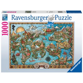Ravensburger Mysterious Atlantis 1000 Piece Jigsaw Puzzle for Adults - 16728 - Every Piece is Unique, Softclick Technology Means Pieces Fit Together Perfectly