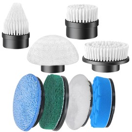 QOOWFEANIG 8 Pack Electric Spin Scrubber Replacement Heads Universal Fit for ANS-8050/8051&Most Cordless Spin Brushes,Durable Multi Surface Brush Heads for Bathroom,Shower,Kitchen,Tile Cleaning
