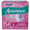 Assurance for Women Maximum Absorbency Protective Underwear, Large, 54 count