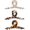 SINIDE Cellulose Acetate Hair Claw Clips for Women, Large Tortoiseshell