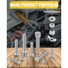 Caianwin M6 Screws 20 Pcs, DIN 912 Stainless（A2 V2A）M6 X