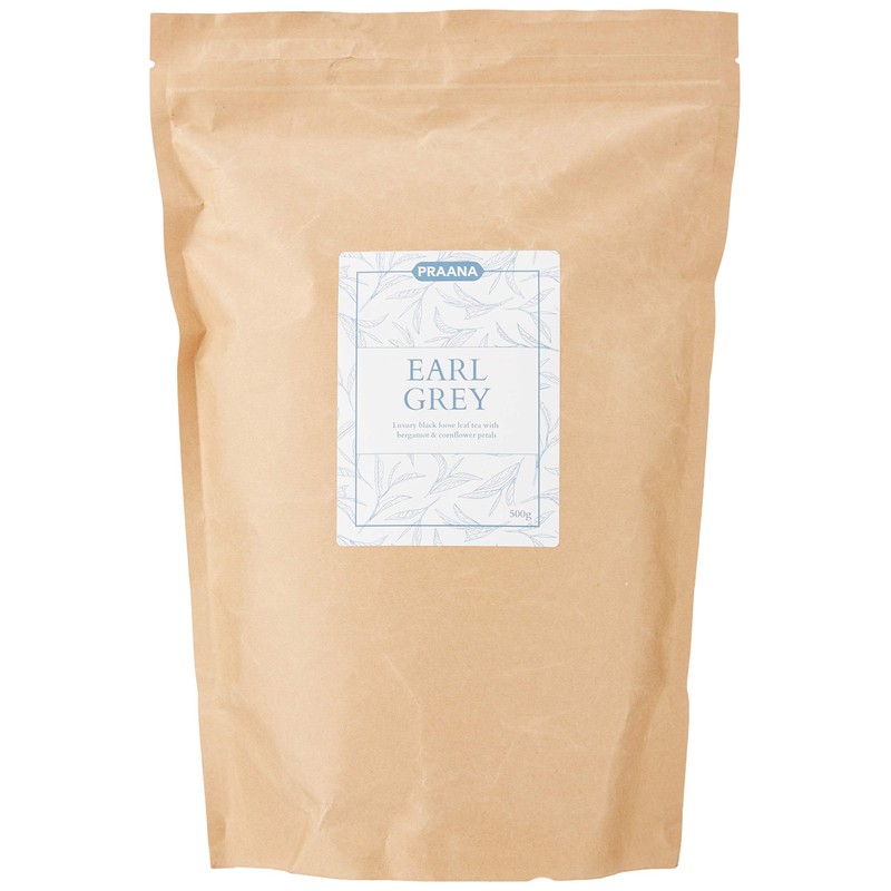 PRAANA TEA - Earl Grey Loose Black Tea 500g