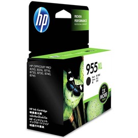 HP 955XL Genuine Original High Yield Black Ink Printer Cartridge works with HP OfficeJet 7000, 8000 Series - L0S72AA