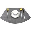 GoTCele Wedge Placemats for Round Dining Table Woven Vinyl Easy